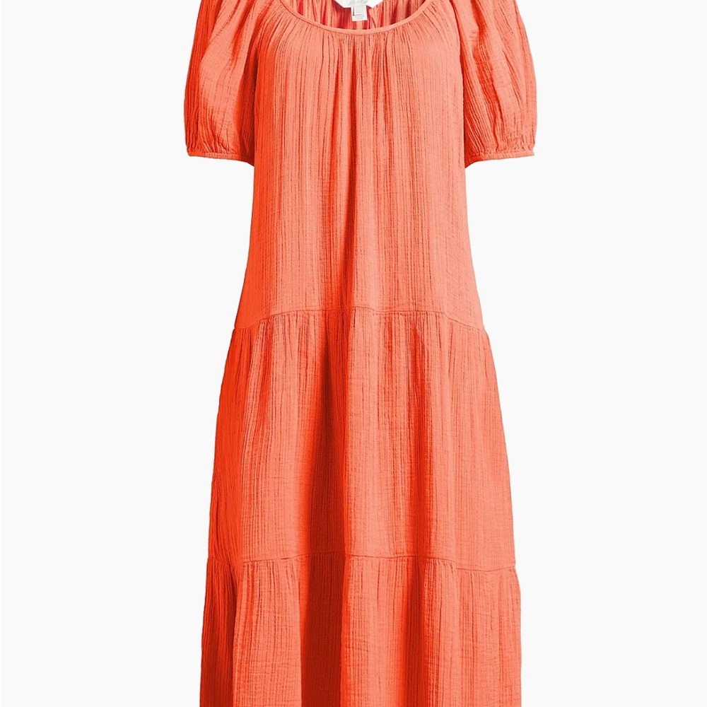 Women's Medium Lily Pulitzer Flamingo Pink Orange Swim Cover Up Dress